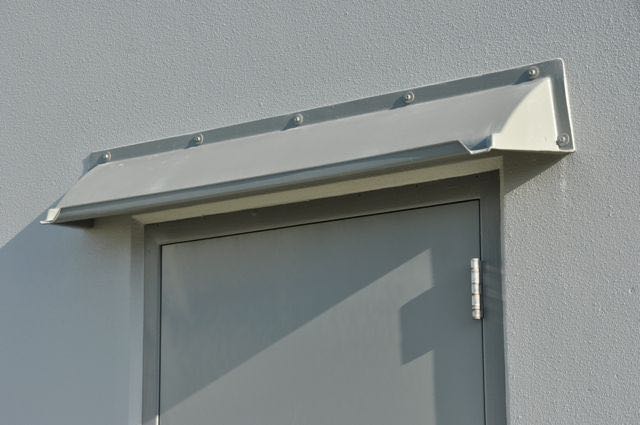 Rain Diverter Over Door - Stops Water Leaking From Above Doors With Insufficient Overhang Protection. STANDARD WIDTH 52 inch
