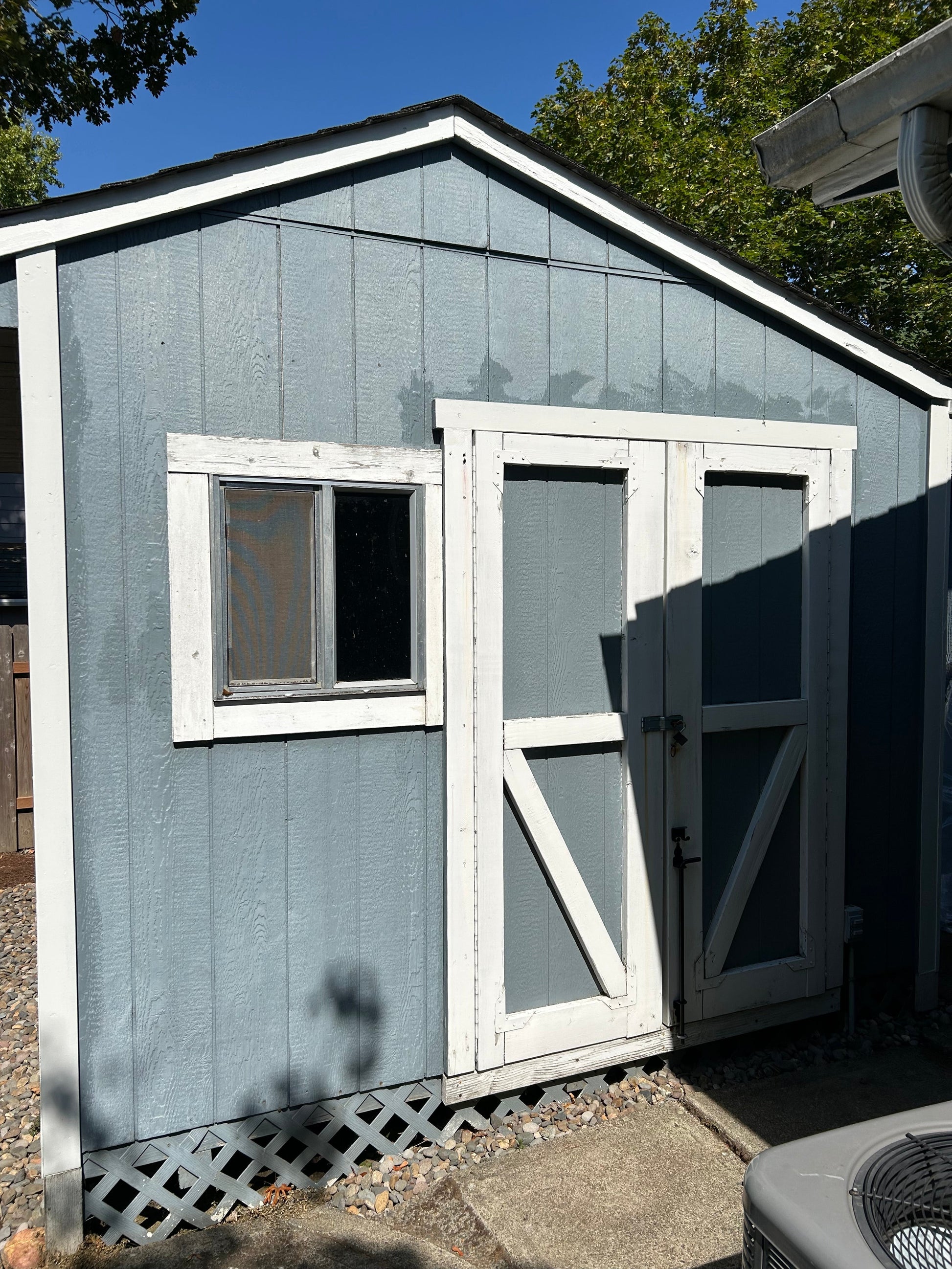 Double door leak rain guard EXTENDED WIDTH 56-76 Inch shed door rain diverter rubber strip